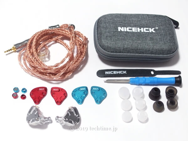 NICEHCK NX7 Proの同梱物の画像