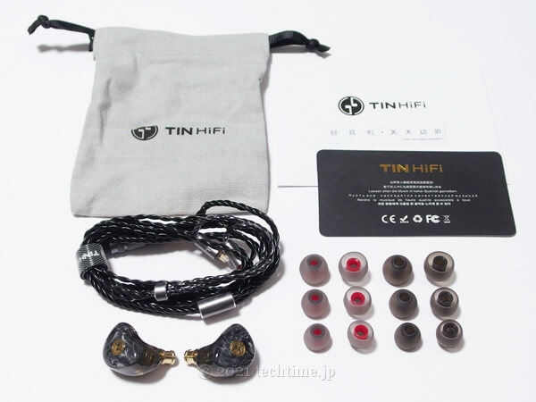 TinHiFi T3 Plusの同梱物の画像